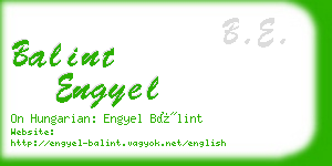 balint engyel business card